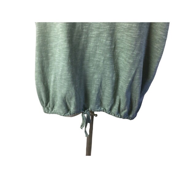 Garnet Hill Top Size Small Cotton Tencel Light Sage Green Front Tie NEW - Picture 3 of 6